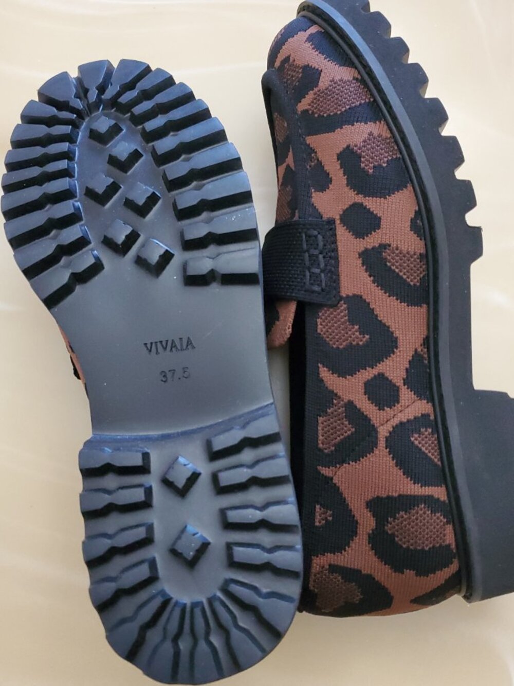 Vivaia Francesca Round-Toe Platform Chunky Heel Loafers Leopard Size 37.5 US 7 - Picture 11 of 14
